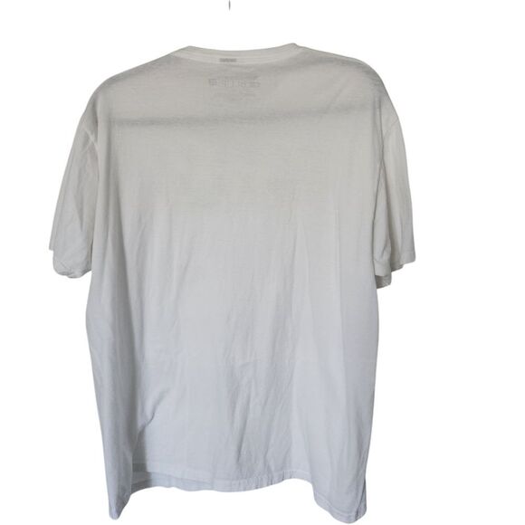 Newport Blue Mens White Graphic T-Shirt Short Sleeve Size XL - Picture 2 of 5